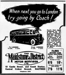 Maidstone and District 1940 Advertisement